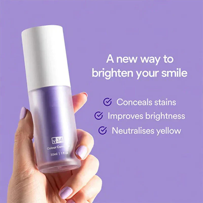 V34 Teeth Whitening Serum With Free Nano Fiber Toothbrush
